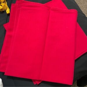 Elegant Red Dining Table Linens